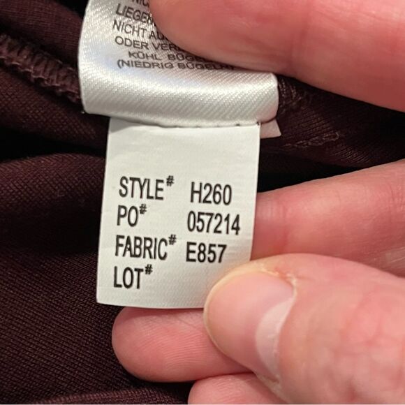 Kenar Burgundy Red 3/4 Sleeve Fitted Stretch Dress Size 6 - Picture 9 of 9